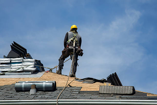 Professional Roof Replacement technician working in Charleston, AR